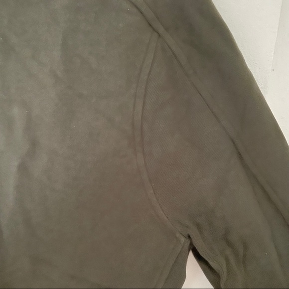 lululemon Press Pause Crew in Dark Olive, Size 12 - Picture 8 of 9